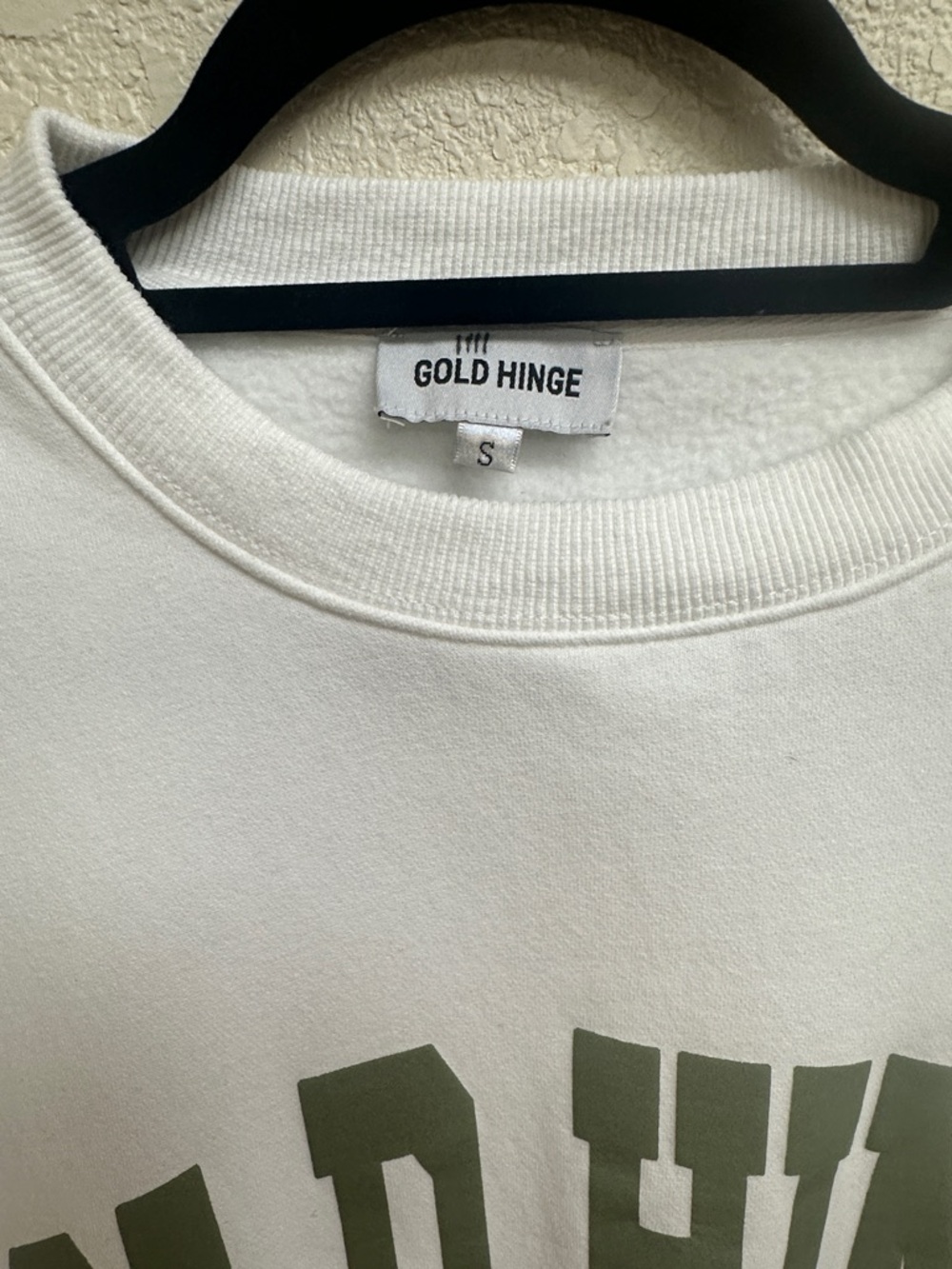 Gold Hinge Wide Arm Crewneck Sweater - Picture 4 of 5